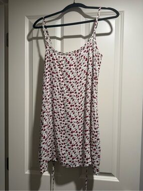 Reformation Lindsay Mini Dress Rose Print